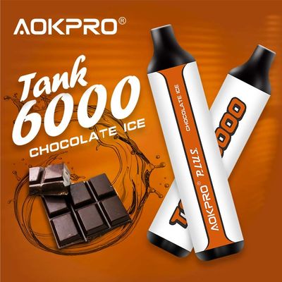 1.2ohm Mesh 6000 Puff Disposable Vape Pen Chocolate Ice Flavor