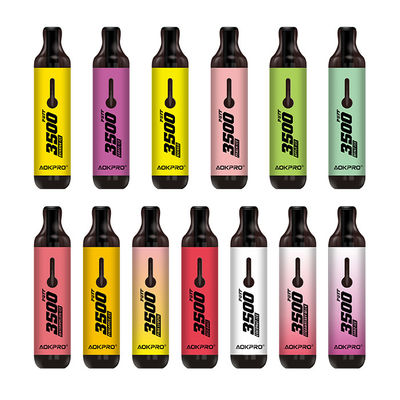 3500 Puffs Disposable Flavored Vape E Cigarettes 5% Nic Salt Mesh Coil