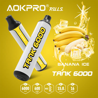 1.2ohm Mesh Coil Banana Ice Air Bar Rechargeable Vape Pen 600mAh Precharged