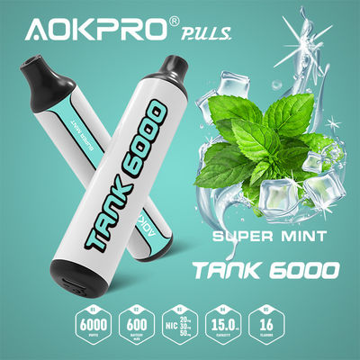 Mint Ice Flavor Disposable Vape Pen Rechargeable E Cigarette 15ML 50mg