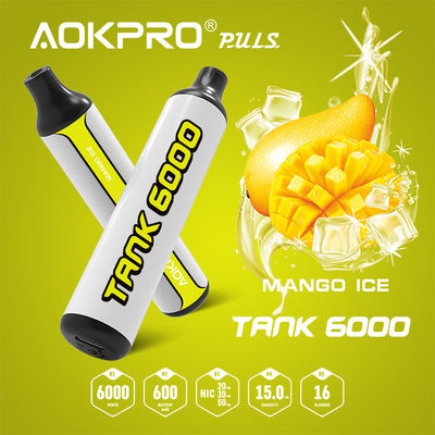 600mAh TYPE-C Mango Flavored Rechargeable Disposable Vape Pen 15ml