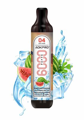 15ml 6000 Puff 5 Percent Nicotine Vape Juice Watermelon Puff Bars 600mAh
