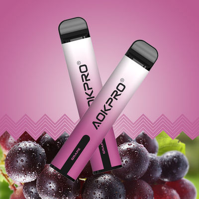 5% Nicotine 2500 Puffs Disposable Vape Device 850mAh Non-Rechargeable