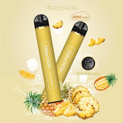 AOKPRO SS PCTG 3000 Puff Bar 8ml Prefilled Draw Activated Pen
