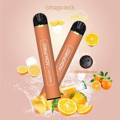Smooth MTL 3000 Puff Bar Orange Soda 5 Nicotine Disposable Vape Pen