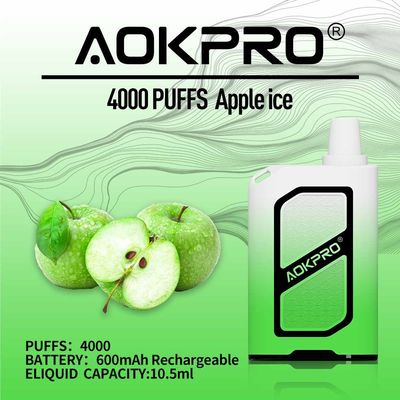 5% Nic 4000 Puff Disposable Vape Box E-Liquid Capacity 10.5ml