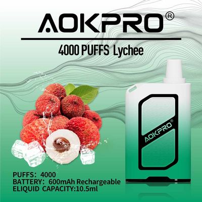 600mAh Rechargeable Mesh Coil Vape Pen 4000 Puffs ELF BAR Box 2% Nic