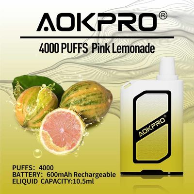 1.2Ohm 4000 Puff Mesh Coil Disposable Vapes Nicotine 3% 2% 5%