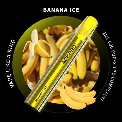 Banana Ice Inhale Activated Vape Disposable Pod Device 600 Puffs