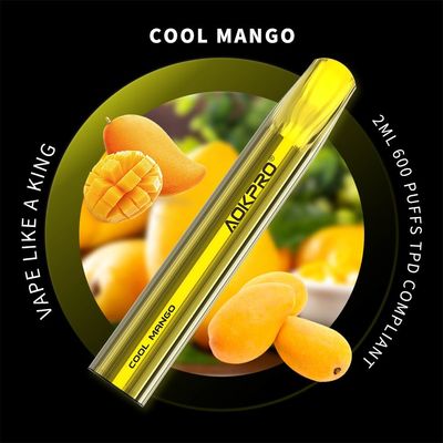 Cool Mango Disposable Pod Device 600 Puff Vape Pen Non-Rechargeable