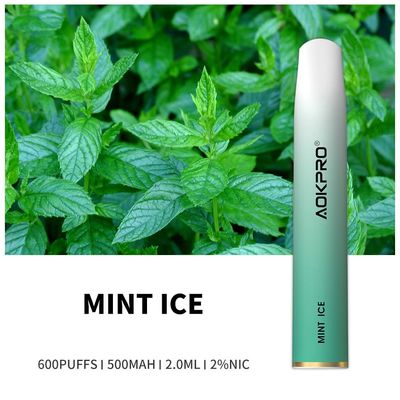 Mint Ice TPD Vape 600 Puffs 2ml 2% Disposable Nicotine Salt Devices