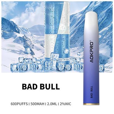 Food Grade PC 20mg Nicotine Salt 600 Puff Disposable Vape To Helix Bar