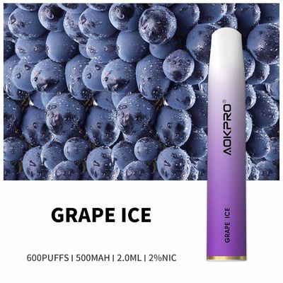 Draw-Activated Grape 600 Puff Disposable Vape UKCA Approval