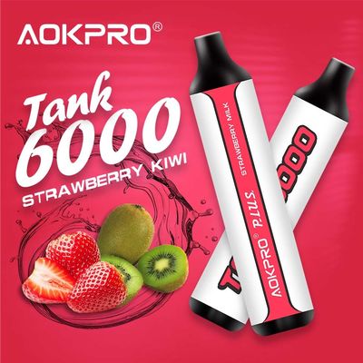 SS PCTG 6000 Puff Disposable Vape Puff Bar Kiwi Strawberry 15ml Prefilled