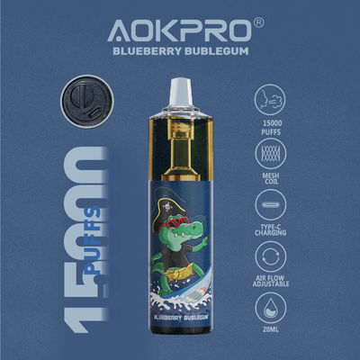 OEM ODM Rechargeable Disposable Vape 1ohm Mesh coil Adjustable Airflow