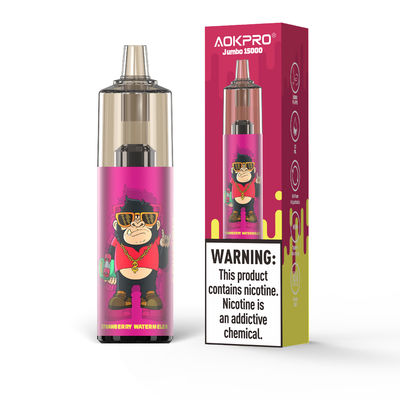 FCC CE ROHS Flavored Disposable Vapes 15000 Puffs Rechargeable Device